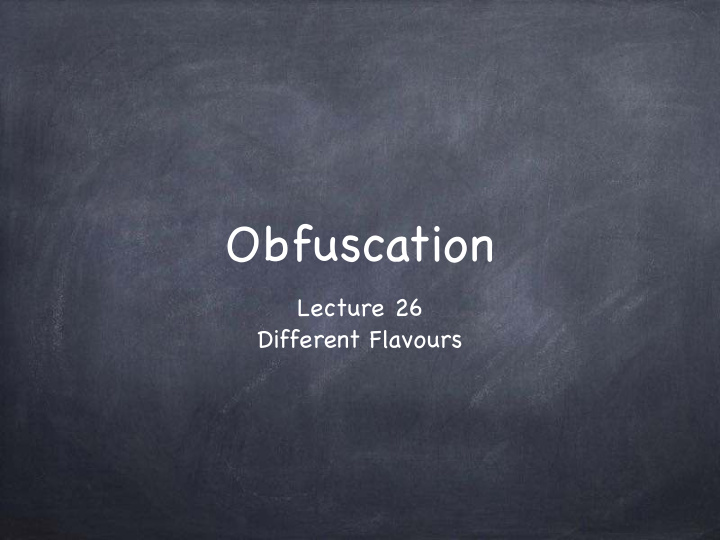 obfuscation