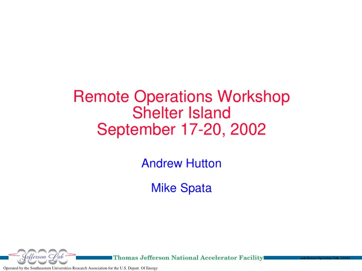remote operations workshop shelter island september 17 20
