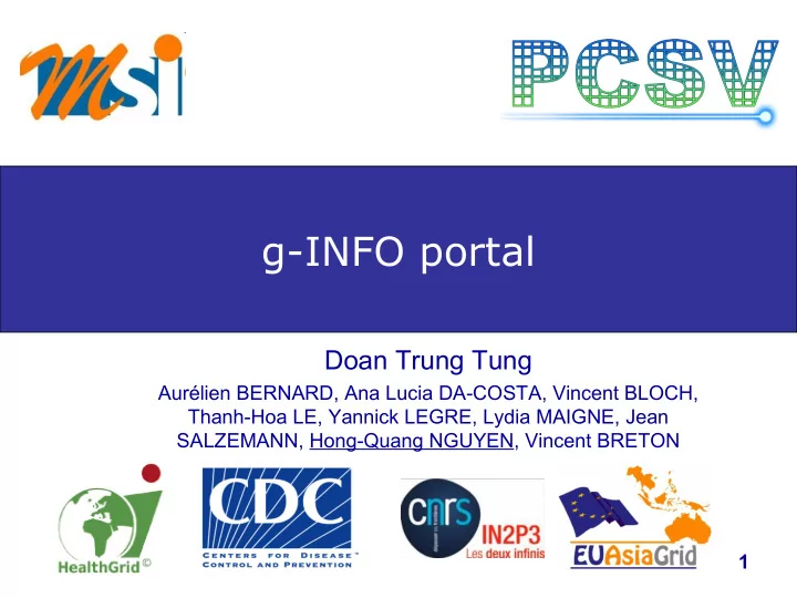 g info portal