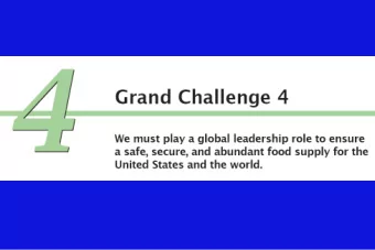 Acknowledgments  Food Security  Grand Challenges  1 in 6 people  hungry  of Agriculture  = 1.02