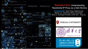 Background: Web Proxies  HTTP/HTTPS  /SOCKS  Exit nodes  Exit nodes  Exit nodes  are constrained