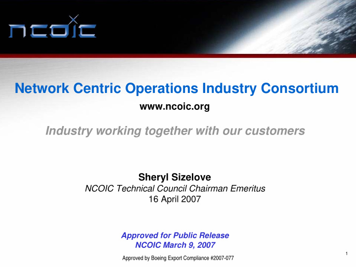 network centric operations industry consortium