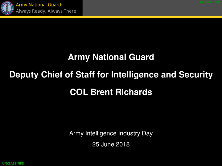 army national guard deputy chief of staff for