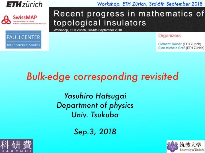 bulk edge corresponding revisited