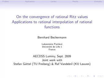 On the convergence of rational Ritz values  Applications to rational interpolation of rational