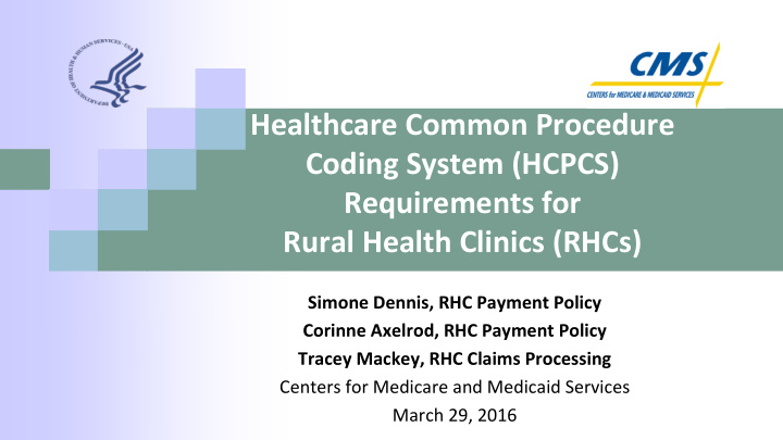 healthcare common procedure coding system hcpcs