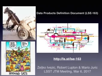 http://ls.st/lse-163  Zeljko Ivezic, Robert Lupton &amp; Mario Juric  LSST JTM Meeting, Mar 6, 2017