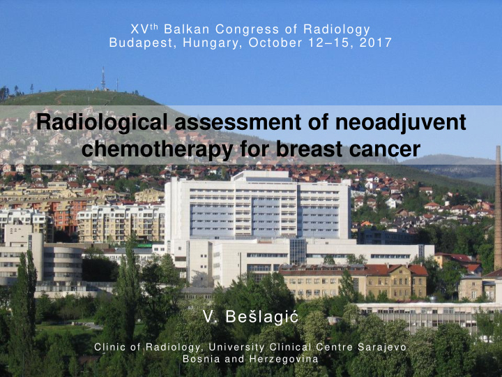 radiological assessment of neoadjuvent
