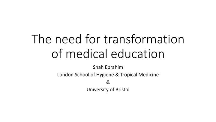 of medical education