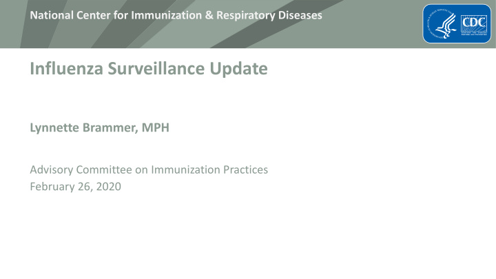 influenza surveillance update