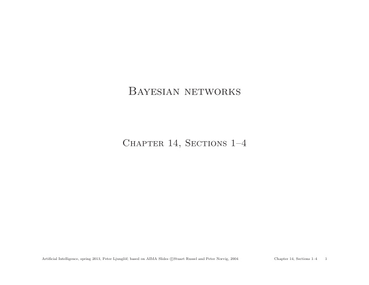 bayesian networks