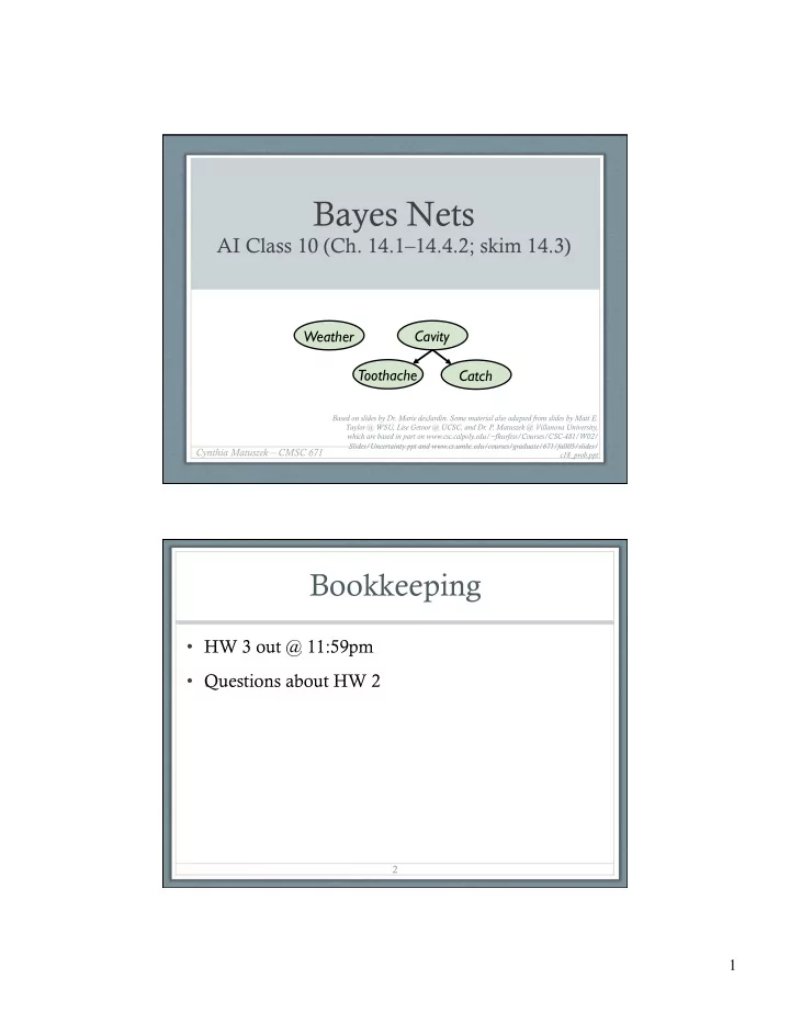 bayes nets