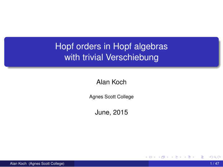 hopf orders in hopf algebras with trivial verschiebung