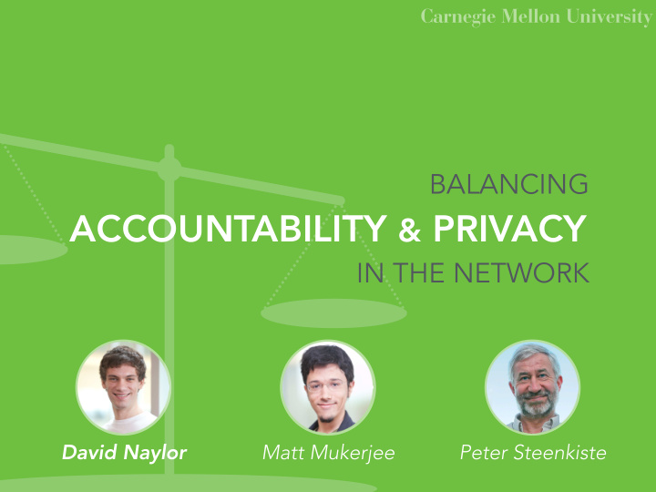 accountability privacy