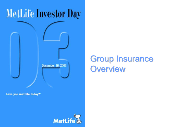 group insurance group insurance overview overview group