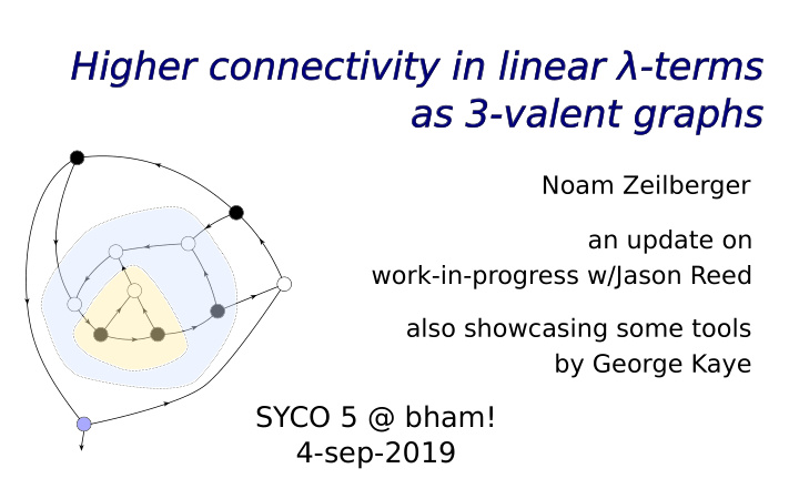 higher connectivity in linear terms as 3 valent graphs