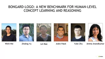 BONGARD-LOGO: A NEW BENCHMARK FOR HUMAN-LEVEL  CONCEPT LEARNING AND REASONING  Weili Nie  Zhiding