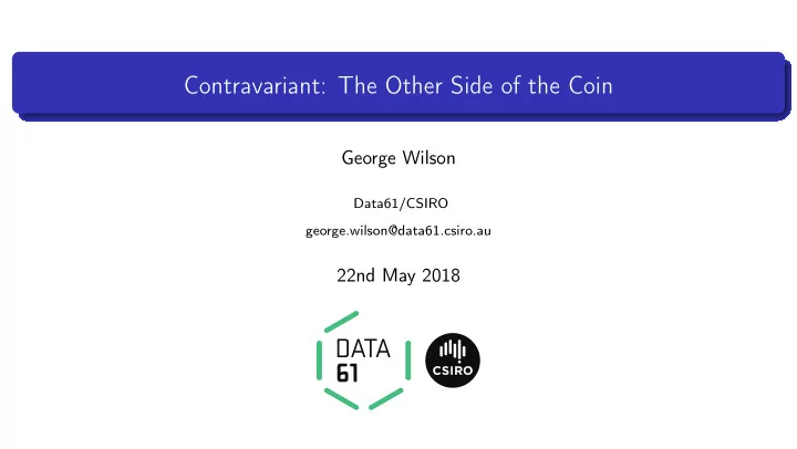 contravariant the other side of the coin