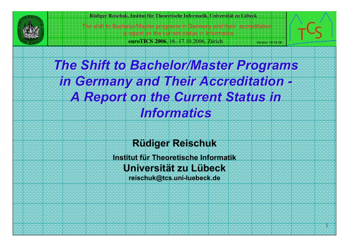 the shift to to bachelor bachelor master master programs