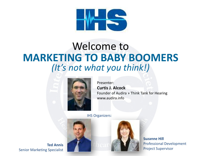 welcome to marketing to baby boomers