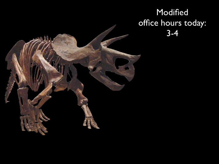 modified office hours today 3 4 ceratopsia shared derived
