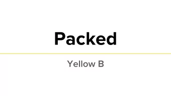 Packed  Yellow B  Market Need  User-expressed desires:  1. Sturdy seat &amp; frame  1. Compact