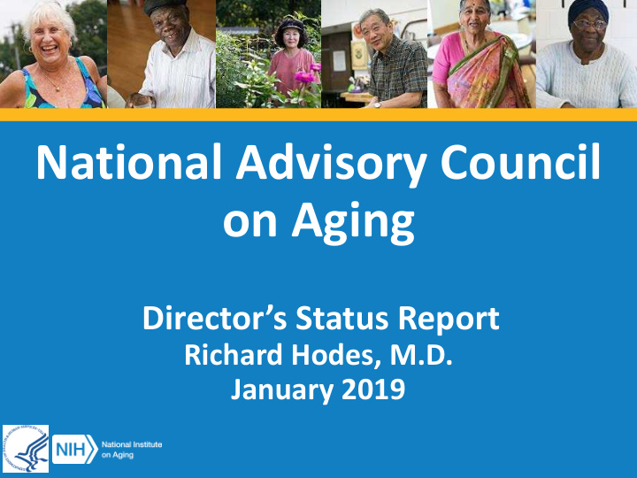 national advisory council on aging