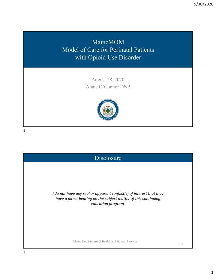 mainemom mainemom model of care for perinatal patients