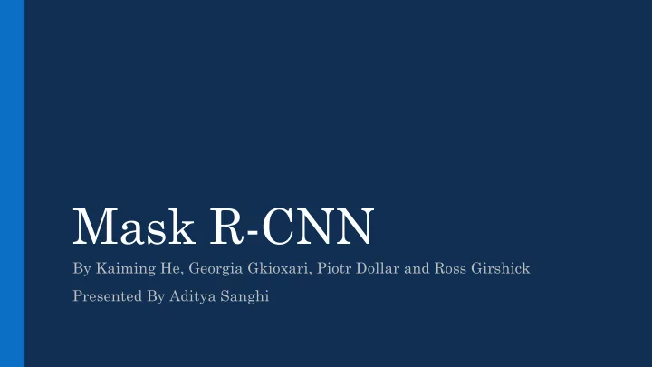 mask r cnn