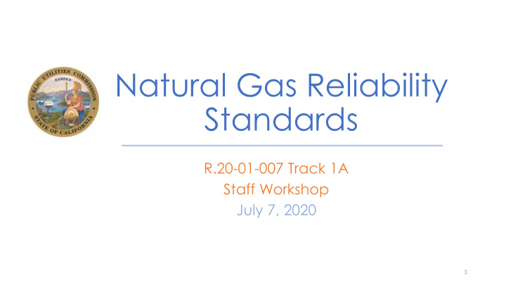natural gas reliability