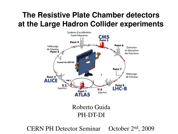 the resistive plate chamber detectors at the large hadron