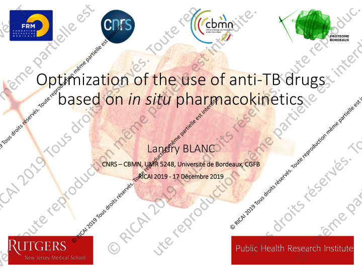 optimization of the use of anti tb drugs