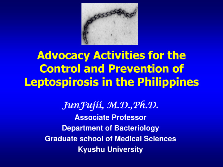 leptospirosis in the philippines