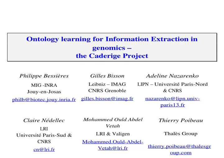 genomics