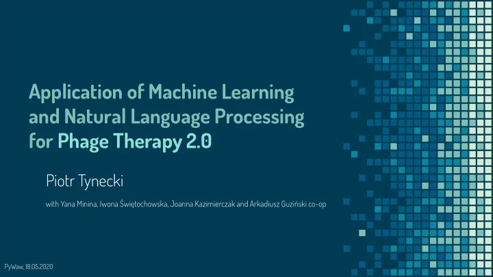 application of machine learning and natural language