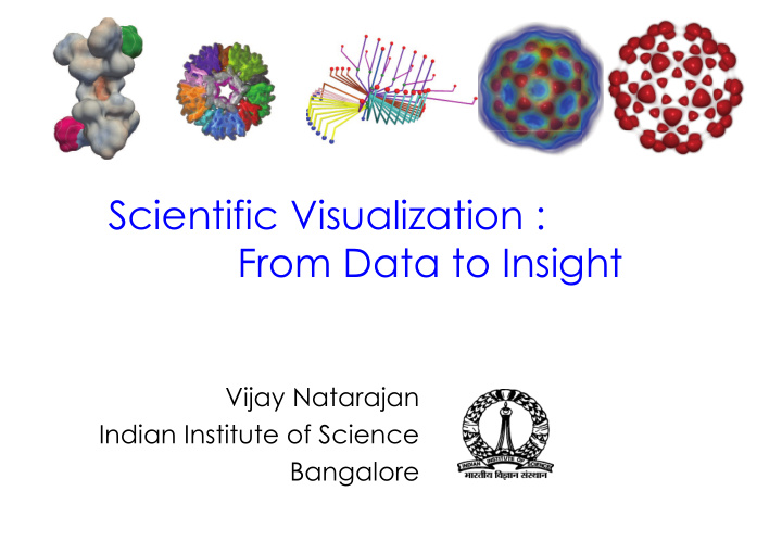 scientific visualization from data to insight