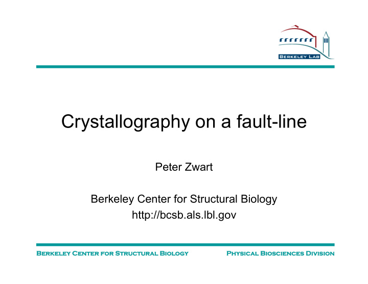 crystallography on a fault line