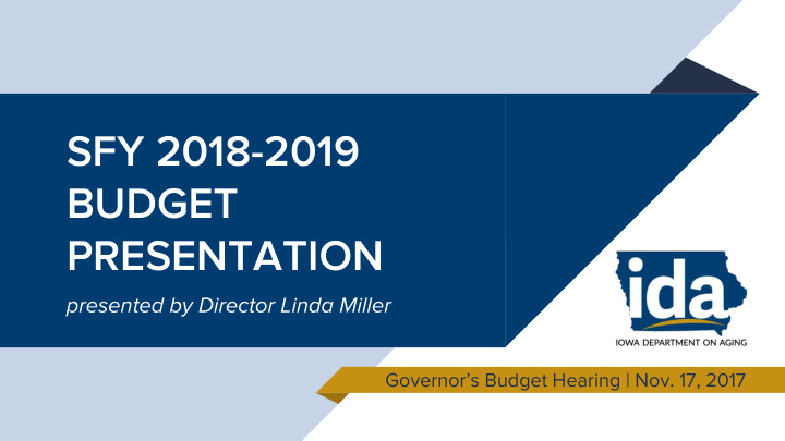 sfy 2018 2019 budget presentation