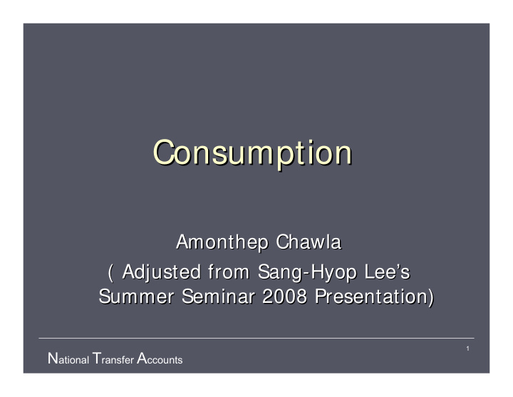 consumption consumption