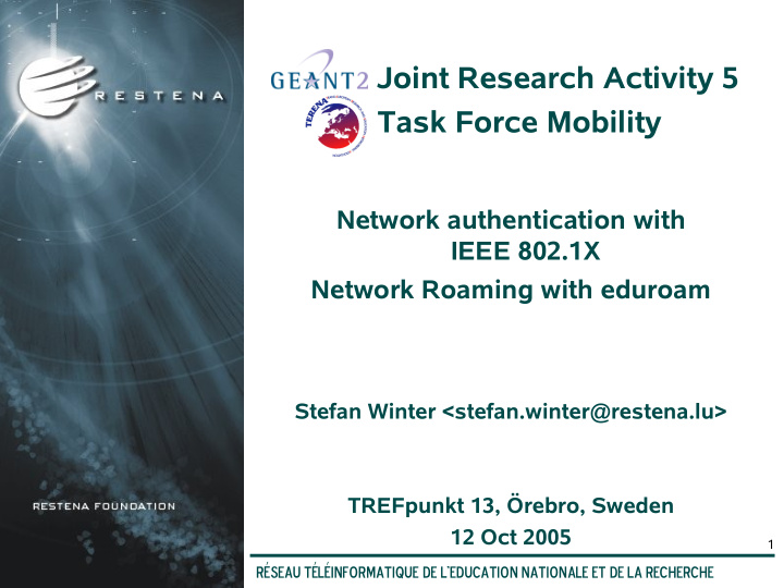 joint research activity 5 task force mobility