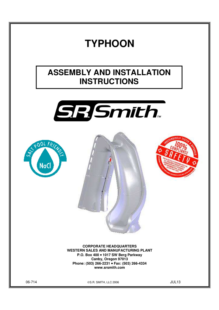 typhoon assembly and installation instructions corporate
