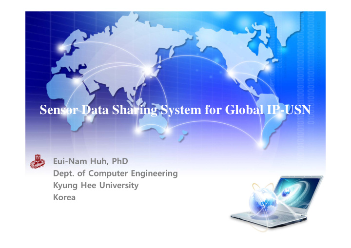 sensor data sharing system for global ip usn