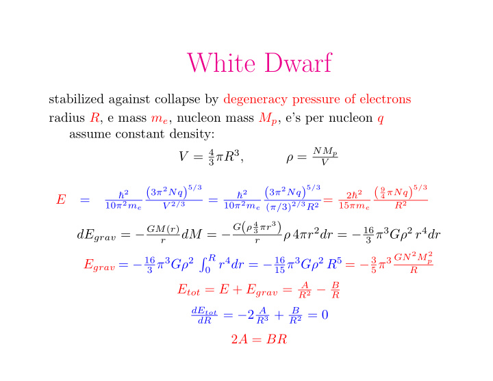 white dwarf