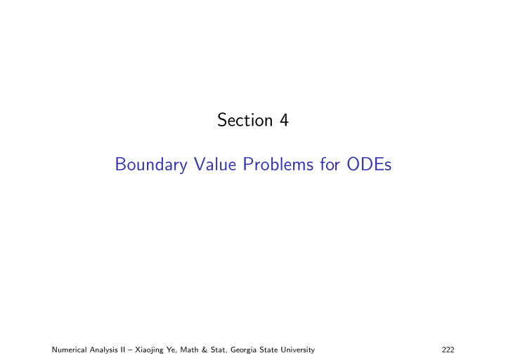 section 4 boundary value problems for odes