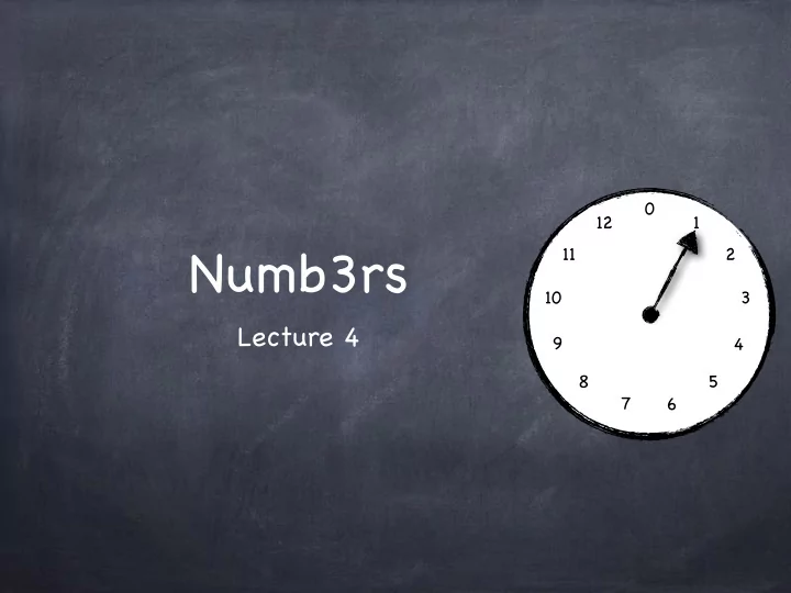 numb3rs