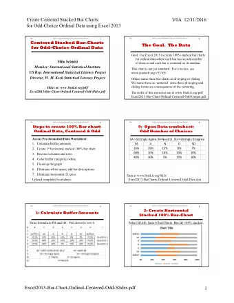 Create Centered Stacked Bar Charts  V0A  12/11/2016  for Odd-Choice Ordinal Data using Excel 2013