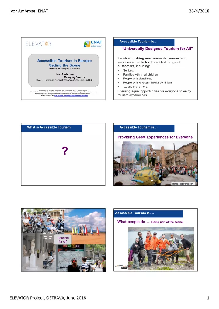 barcelonaturisme com accessible tourism is what people do