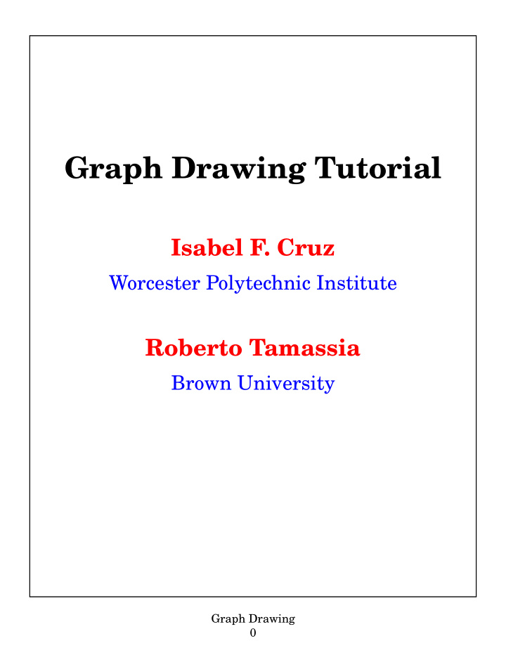 graph drawing tutorial