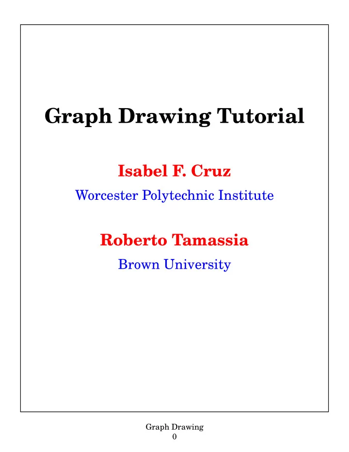graph drawing tutorial