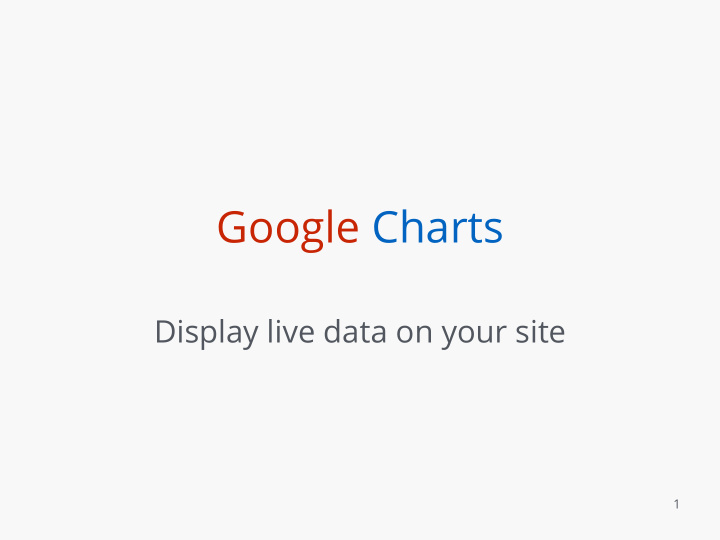 google charts